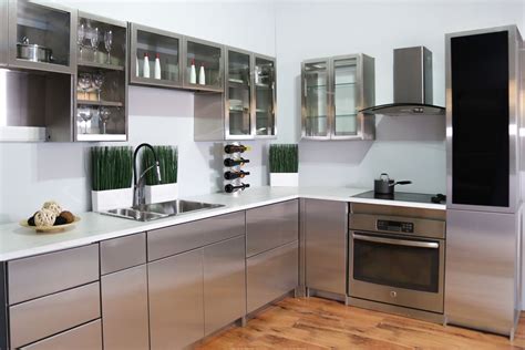 pictures of kitchen cabinets with stainless steel appliances|stainless steel storage cabinets clearance.